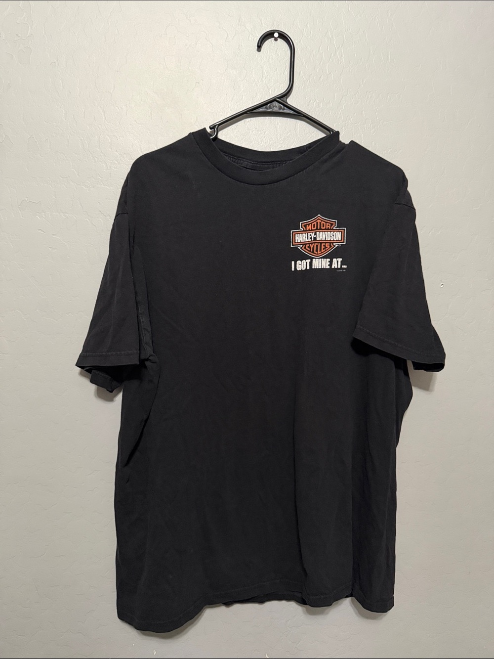 Harley-Davidson Black Tee with Orange Logo
